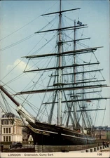 England London Greenwich Cutty Sark Sailing Ship ~ unused postcard sku801