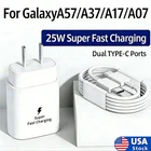 Original Super Fast Wall Charger+Type C Cable For Samsung GalaxyA57/A37/A17/A07
