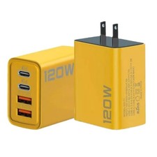 2Pcs Universal 4-Port USB C Quick Wall Charger Block For Cell Phone iPad US Plug