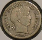 Silver Dime - Barber - 1914 (Maybe an old cleaning)