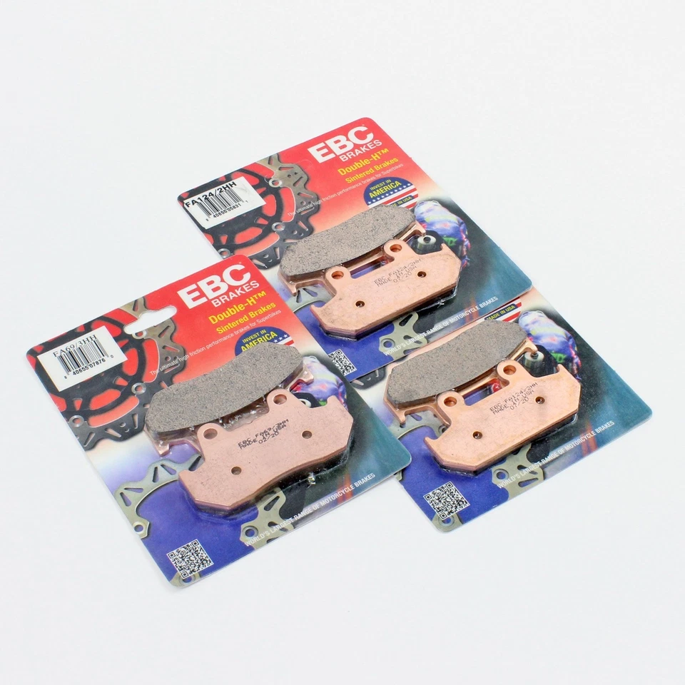 EBC HH Sintered Brake Pad Set for 1988-00 Honda GL1500 GOLDWING Front Rear 3 Pr - Image 2 of 2