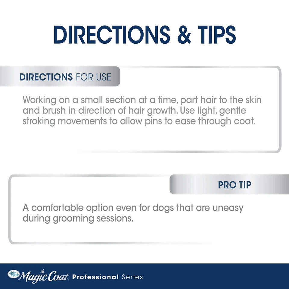 Pente giratório Magic Coat profissional para todos os tipos de casaco - Imagem 4 de 4