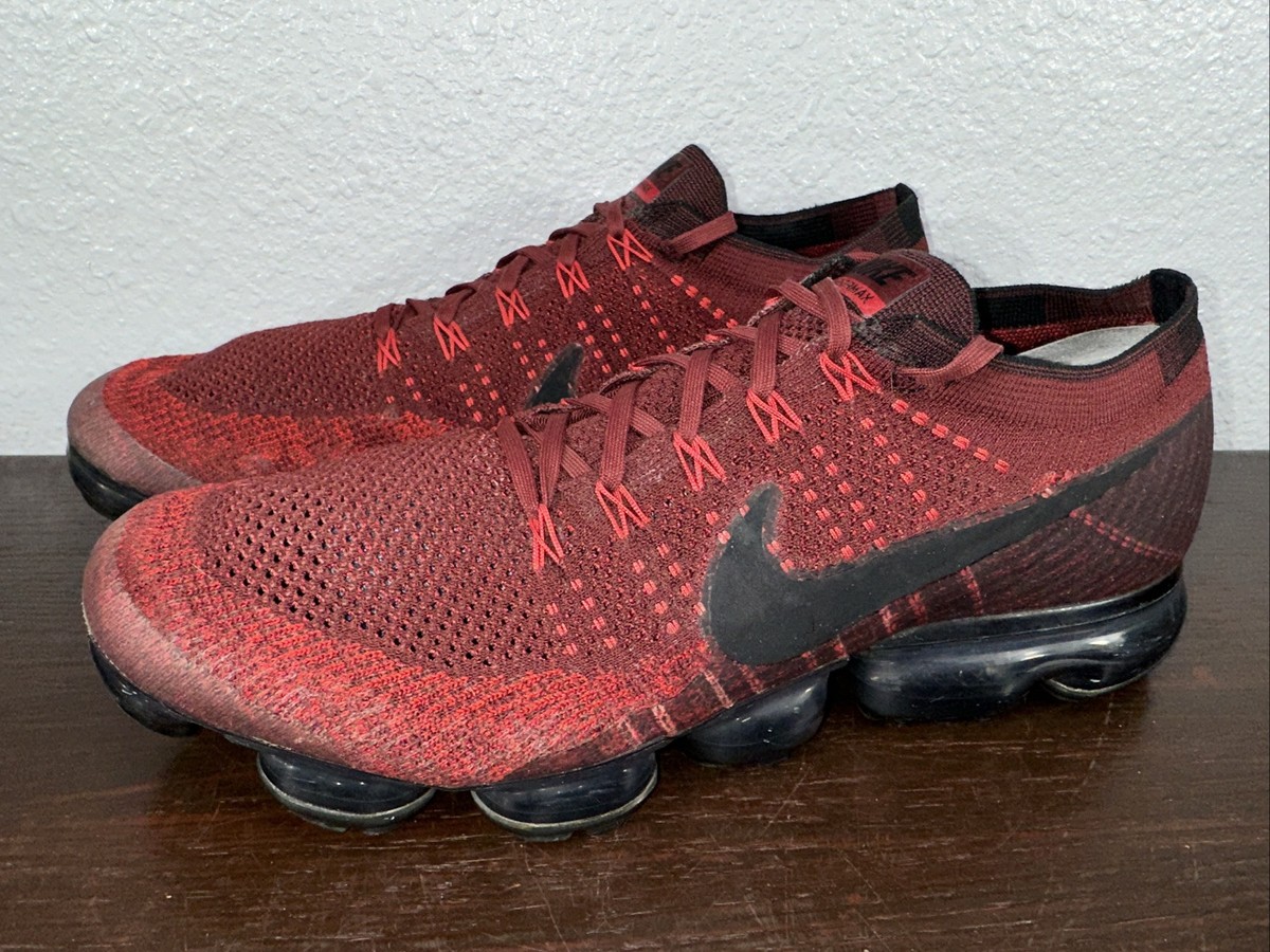 nike air vapormax flyknit black and red