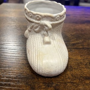 Vintage Porcelain Baby Bootie Planter, Occupied Japan