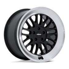 19x10.5 Rotiform Wheels Rc214 Gloss Black W Diamond Cut Lip 5x112 Rims 1pc
