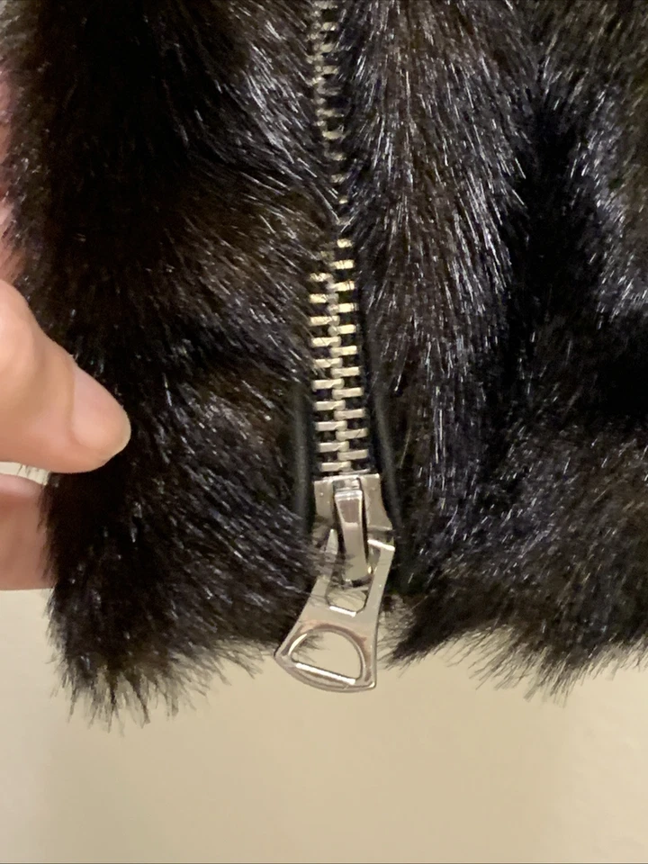 ZARA NEW WOMAN SHORT FAUX FUR JACKET MINK SIZE M PRE-LOVED - Image 4 of 4
