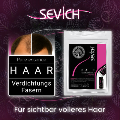   SEVICH Schütthaar Streuhaar   Haarfasern zur Haarverdichtung - Unisex   100g
