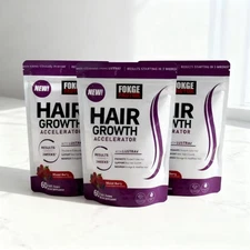 3-pcs Force Factor Women's Hair Growth Accelerator Soft Chewable Vitamins