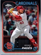 2024 Topps Chrome Update #USC29 Pedro Pages Refractors St. Louis Cardinals
