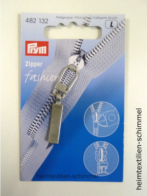 Prym Reißverschluß Zipper Ring Classic mattsilber 482132