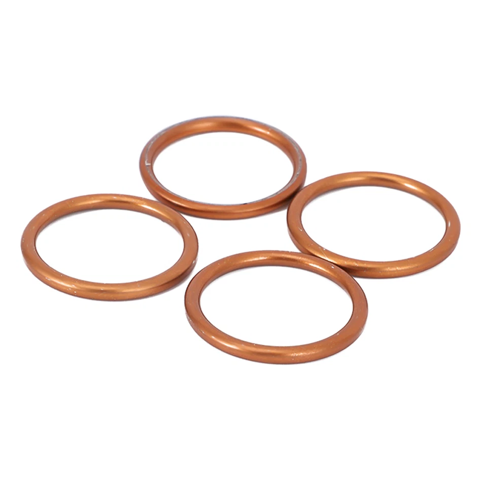 4pc Exhaust Gaskets 18291-MN4-920 For Honda CB650 VF750C VF1000 VF1100 CBR600RR - Изображение 3 из 4