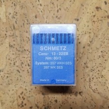 Schmetz Needle Box of 100 Needles Canu 13:22 EB Nm:80/3 287 WKH SES WK
