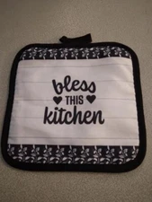 Bless this Kitchen Pot Holder Hot Pad 277103