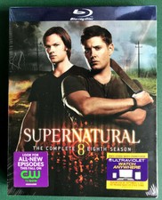 Supernatural, Season Eight 4 Blu-rays  Slipcover MINT, UNOPENED, Ohio seller