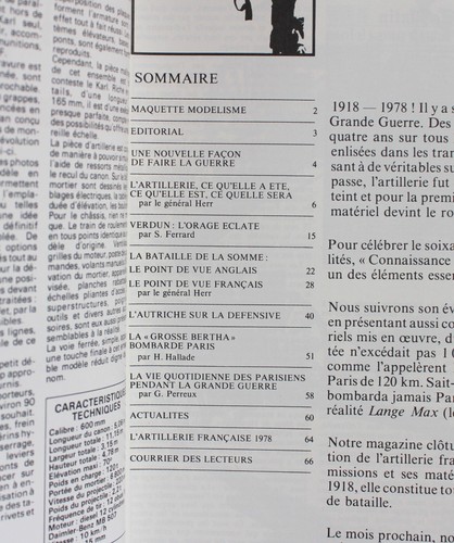 Connaissance de l'histoire N°7 Maquettes Artillerie 1914-1918 - Bild 3 von 6