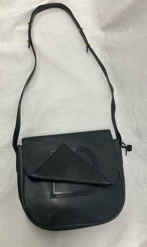 RARE Vintage Delvaux Navy D Flap Crossbody Bag Circa 1990s - 第 1/11 張圖片