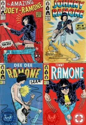Ramones # 10 - 8 x 10 T-shirt iron-on transfer comic book covers