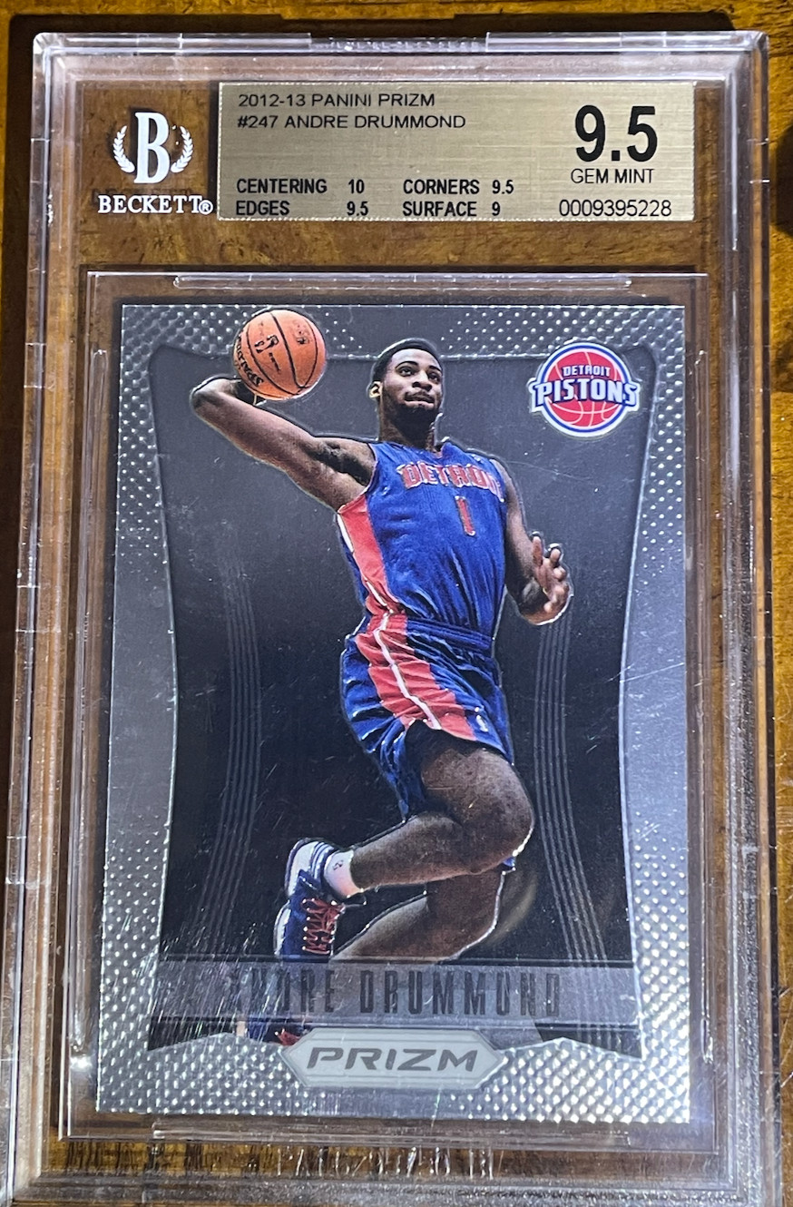 2012-13 Panini Prizm #247 Andre Drummond Rc Bgs 9.5