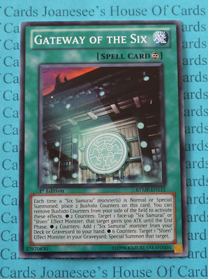 RYMP-DE111 Tor der Sechs Yu-Gi-Oh Karte 1. Auflage Neu