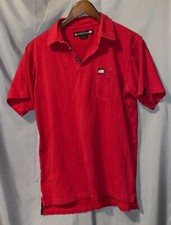 American Giant Men's Small 100% Cotton Made In USA Red SS Polo Shirt!