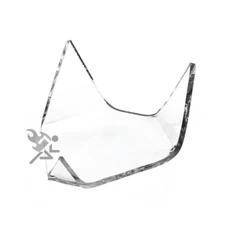 Geode Fossil Mineral Rock Display Stand Holders 3-inch Acrylic Triangle Bases