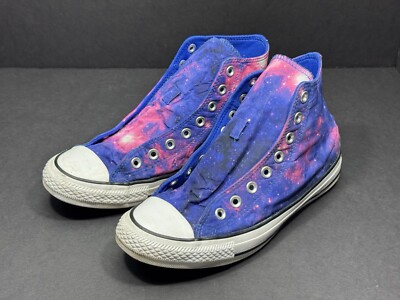 Converse Chuck Taylor Sneakers Hi High Top Shoes Miss Galaxy Blue Womens  EUC