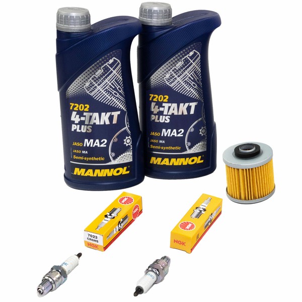 2L ÖL Inspektion Paket FüR Yamaha Xv 250 Virago 250 1989-00 ÖLfilter ZüNdkerzen-image