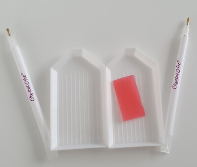 Diamond-Painting  CRAFT BUDDY- 2 Stifte 3-fach-Aufsatz, 2 Schiffchen, 2 x Wachs