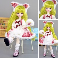 Handgemachte 30cm Schöne BJD Puppe Lila Augen Nette Handgemalte Gesicht Mädchen