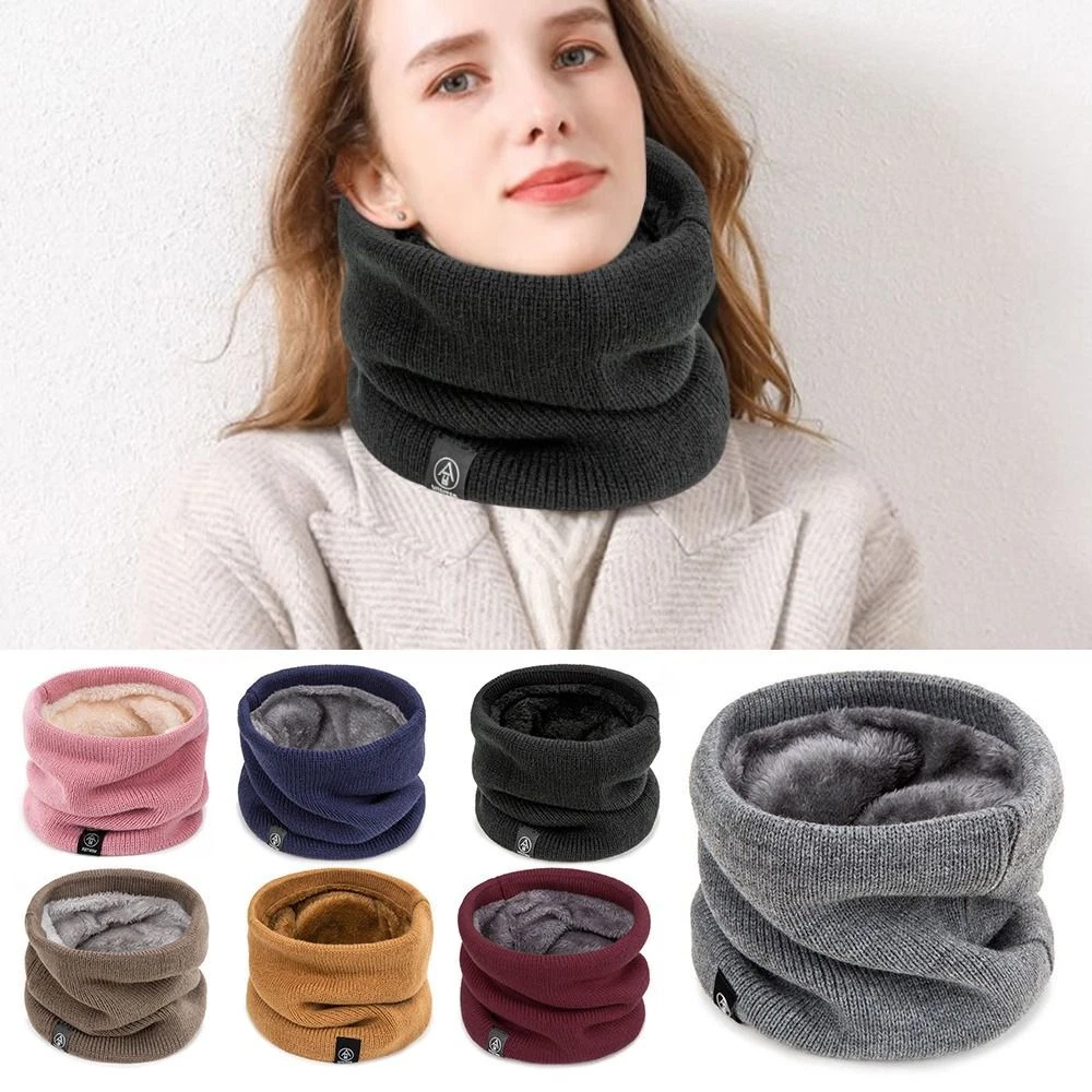 Solid Color Neck Warmer Neck Protection Neck Scarves Soft Winter