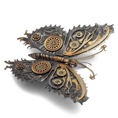 Fascinations Metal Earth STEAMPUNK BUTTERFLY 3D Steel Laser