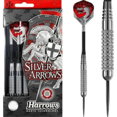 Harrows Darts Silver Arrows Brass Messing 20g 24g (Steel Dart) Dartpfeil NEU