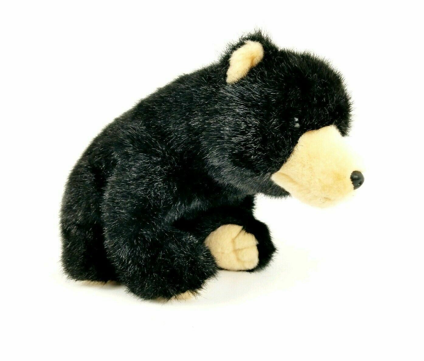 realistic black bear plush