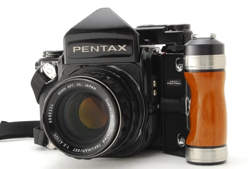 [Near MINT w/Grip] Pentax 6x7 67 TTL MUP Mirror Up SMC T 105mm f2.4 From JAPAN