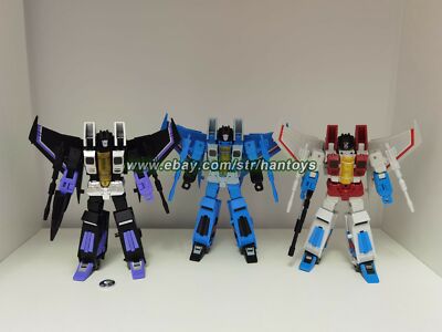 5'' Flight Team 3pcs G1 Starscream Thundercracker Skywarp Action Figure Toy NoBox