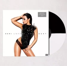 Demi Lovato - Confident Exclusive Limited Edition Black White Dipped Vinyl LP