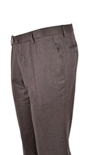 New collection Stile Latino -Attolini flannel trousers EU 48 US 38 wool brown