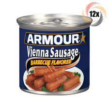 12x Cans Armour Star Barbecue Flavored Vienna Sausages 4.6oz Fast Shipping