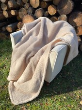 SALE! Wolldecke 100% WOLLE 155x220cm Lammwolle Plaid Schurwolle Wohndecke Merino