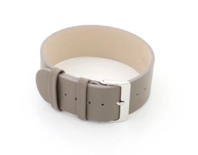 GEO-STRAPS Correa de reloj de cuero fino modelo Lucerna marrón topo 20 mm