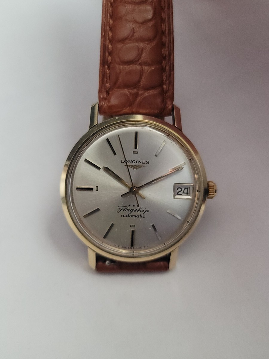時計 VINTAGE LONGINES FlagShip DEADSTOCK Vintage Longines Flagship Automatic Watch - 1962 - Etsy