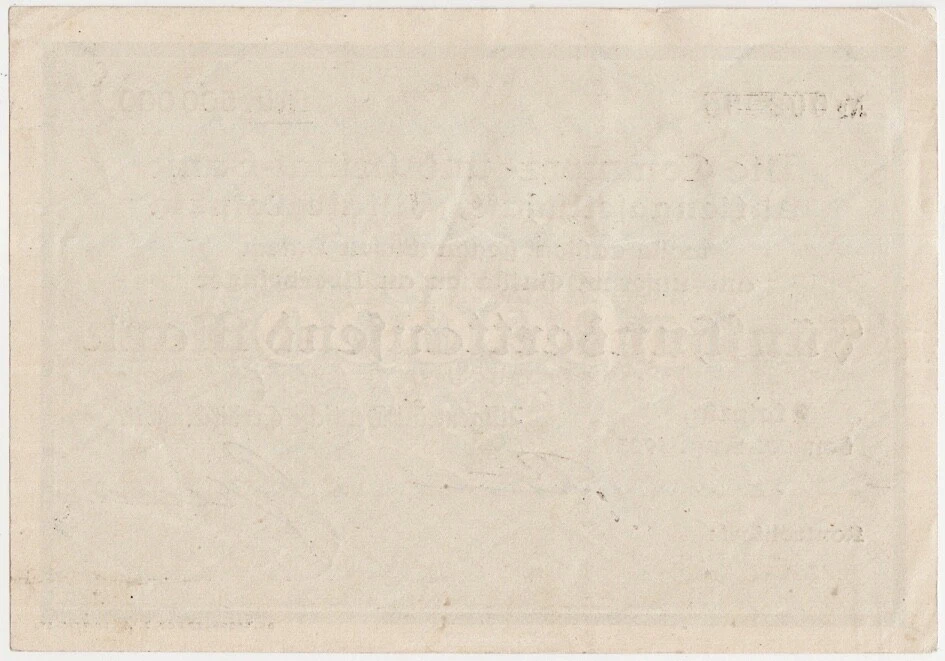 GERMANY Leipzig 500,000 MARK 1923 aXF. Ser. A. Commercial and Private Bank Issue - Image 2 of 2