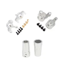 NEW Powerhobby Aluminum C-hub Steering Knuckle Rear Axle Sleeve Silver Axial RR1