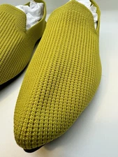 Woven Slip On Flat Shoe New Fall Season Green Size 7