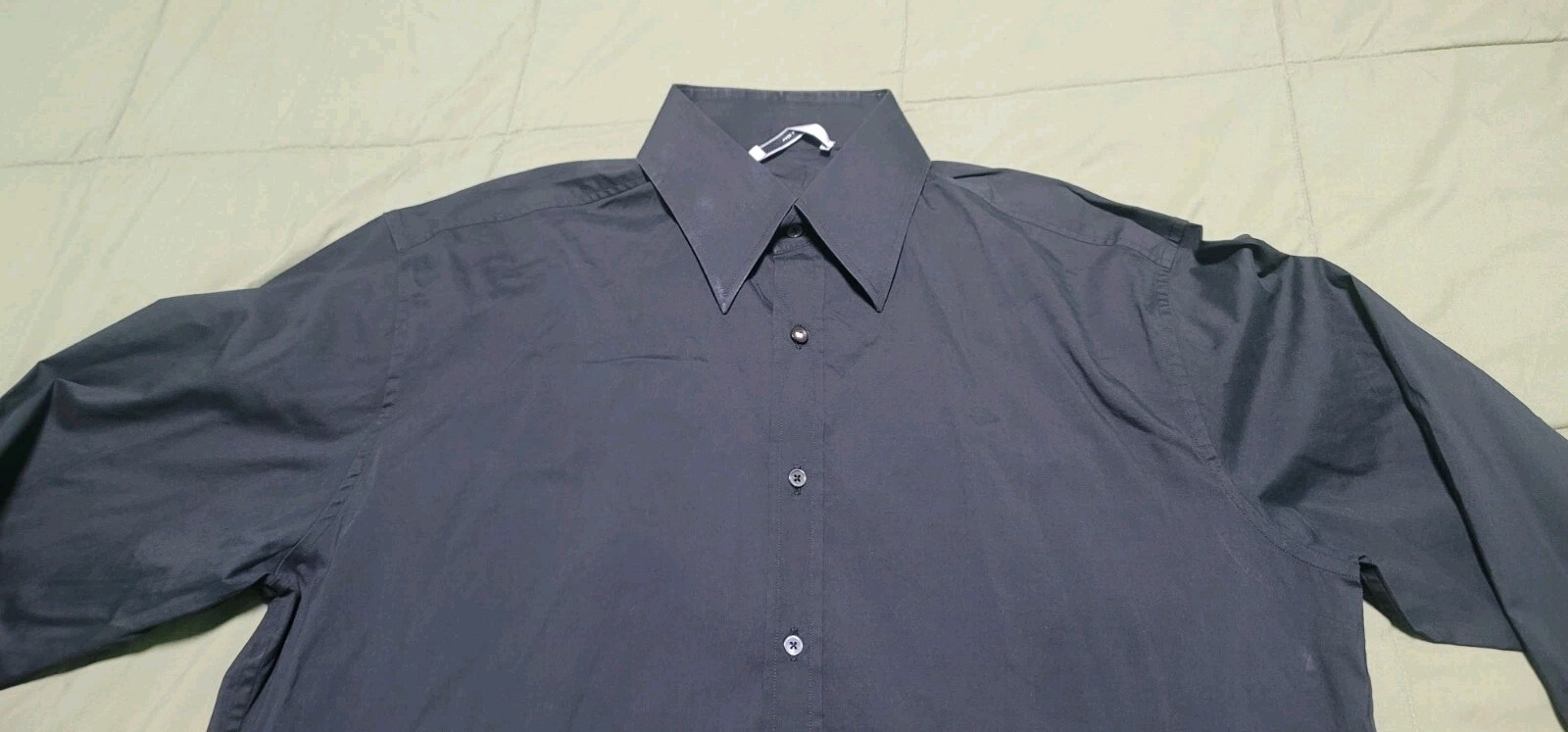 Camicia Saint Laurent manica lunga casual con bottoni nera taglia 40