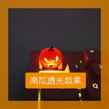 Pumpkin Resin Keycap Artisan Key cap For Cherry MX Keyboard Light transmission