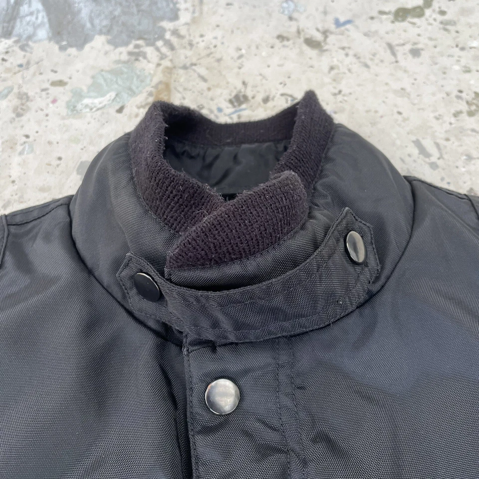 COCKPIT USA Black Nylon Flight/Bomber Jacket Men’s L - Image 4 of 4