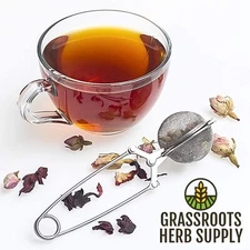 Stainless Steel Fine Mesh Tea Strainer with Handle | Loose Leaf Herbal Tea Ball