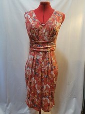 Simply Vera Vera Wang Empire Waist Fit-n-flare Orange Floral Dress. Size XS