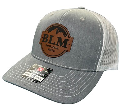 BLM Bang Local Milfs Leather Patch Snapback Hat - Many Colors